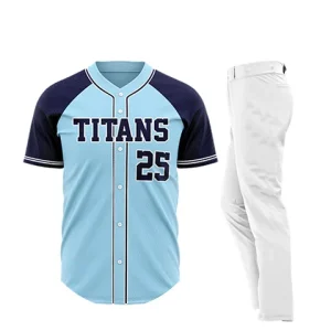 Indians full button baseball uniform