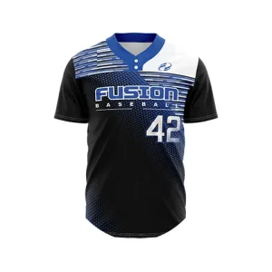Sublimated two button baseball jersey