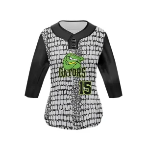 3/4 sleeve sublimated jersey