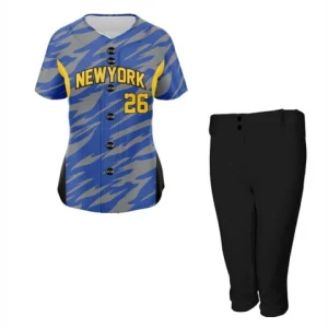 Sublimated softball uniform