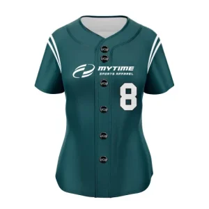 Hurricane full button softball jersey