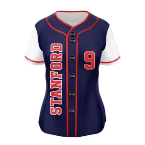 Hurricane full button softball jersey