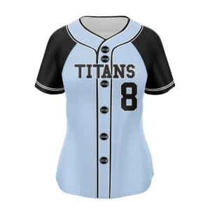 Hurricane full button softball jersey