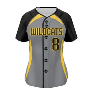 Hurricane full button softball jersey