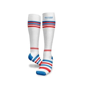 Knee-high knit socks
