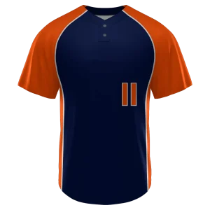 Sublimated two-button softball jersey