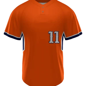Sublimated two-button softball jersey