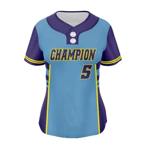 Champion two button softball jersey