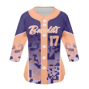 3/4 sleeve sublimated jersey
