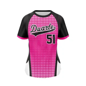 Sublimated crew neck softball jersey
