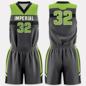 Female sublimated basketball uniform