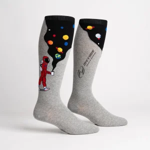 Knee-high knit socks