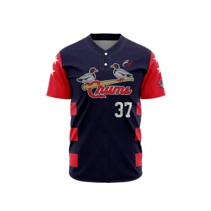 Sublimated two button baseball jersey