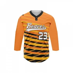 3/4 sleeve sublimated jersey