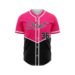 Full button sublimated baseball jersey
