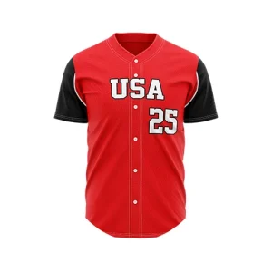 Base full button baseball jersey