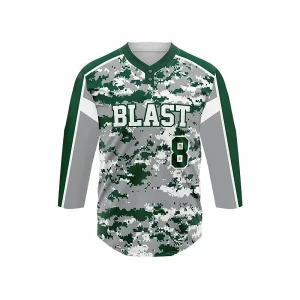 3/4 sleeve sublimated jersey