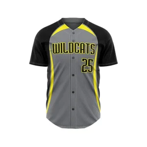 Base full button baseball jersey