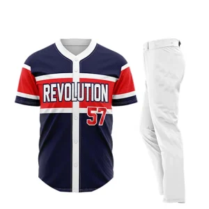 Indians full button baseball uniform