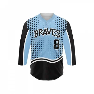 3/4 sleeve sublimated jersey