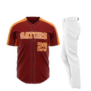 Indians full button baseball uniform