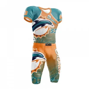 Sublimated football uniform