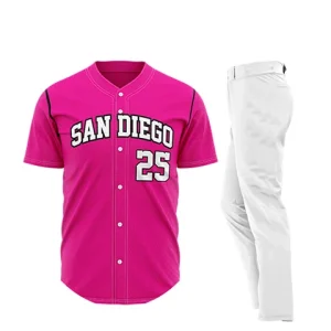 Indians full button baseball uniform